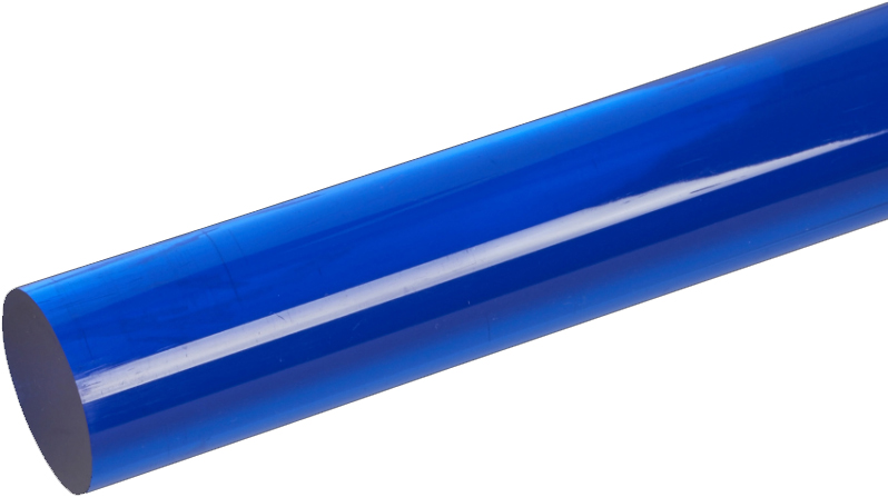 1/2IN EXT BLUE ACRYLIC ROD - Extruded Acrylic Rod